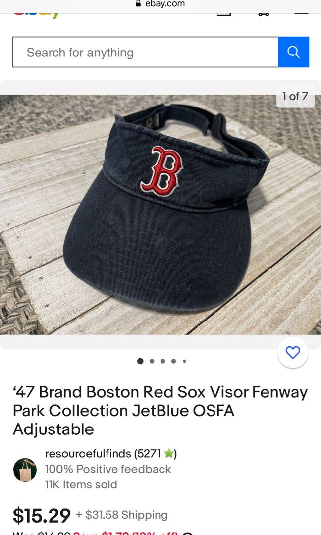 Fenway Park Boston Red Sox visor, Women's Fashion, Watches