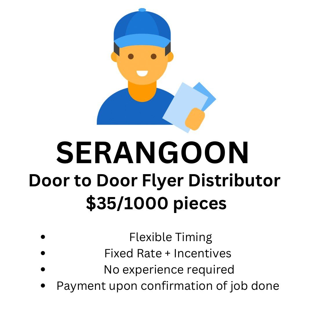 Flyer Distributor, Jobs, Internships & Others on Carousell