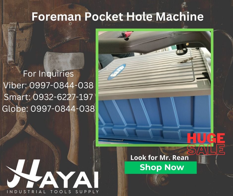 Foreman Pocket Hole Machine, Commercial & Industrial, Industrial ...