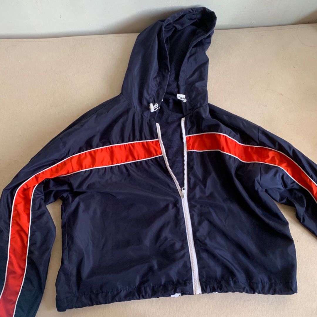 Forever 21 Blue Windbreaker Hoodie