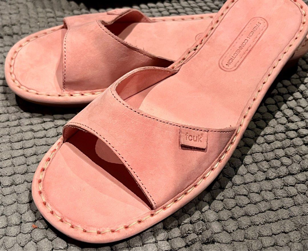 French Connection sandals pretty in mauve medium pink