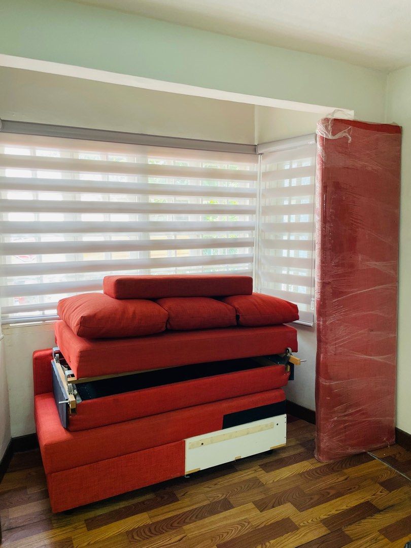 FRIHETEN USED Corner sofabed with storage, Furniture & Home Living