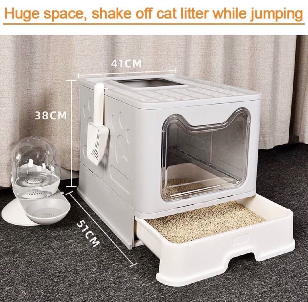 Fully Enclosed Mess Free Cat Litter Box., Pet Supplies, Homes & Other