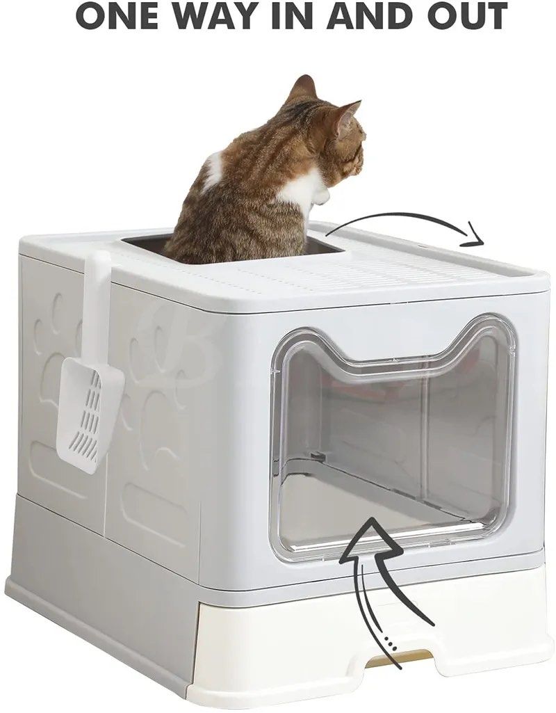 Fully Enclosed Mess Free Cat Litter Box., Pet Supplies, Homes & Other ...