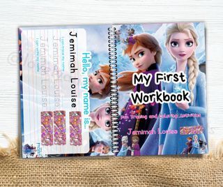 Fun Tracing and Coloring Workbook Personalised Cover Design