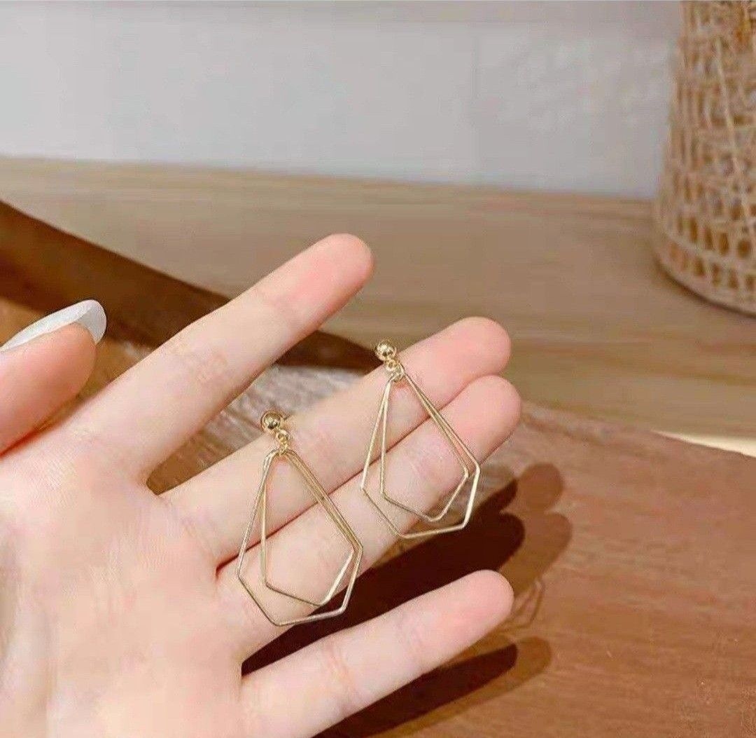 Geometric clip on new arrivals earrings