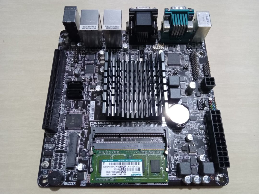 Gigabyte GA-J1900N-D3V Mini ITX motherboard, Computers & Tech, Parts ...