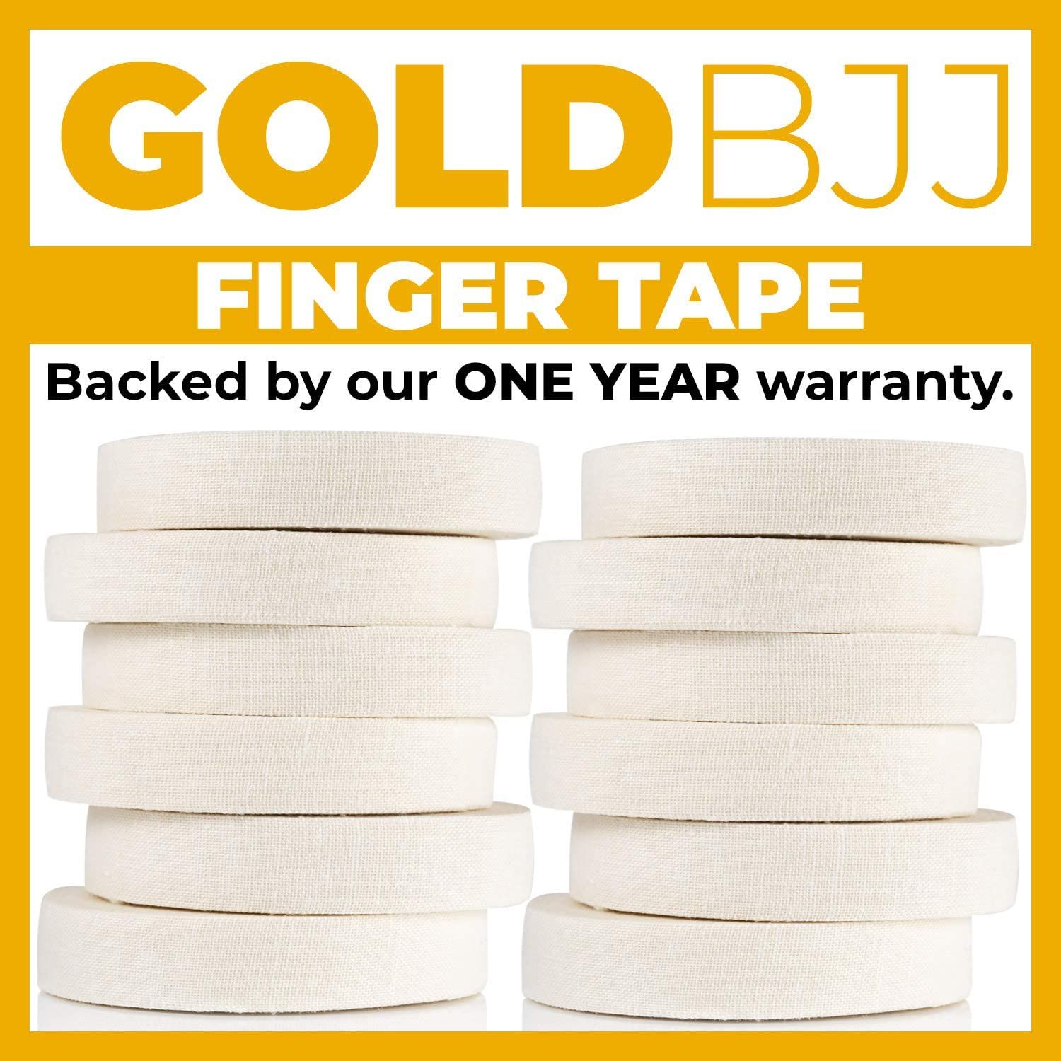 Gold BJJ Jiu Jitsu Tape Strong Athletic Finger Tape, 1/2" x 30