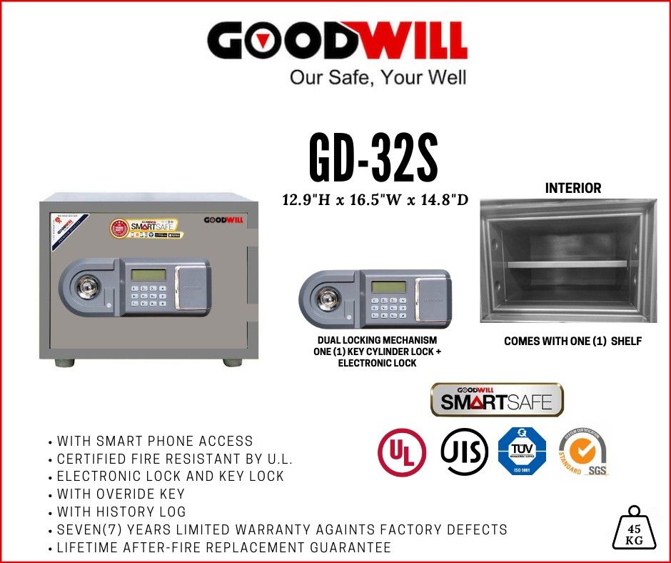 Goodwill Smart Safe GD32S, Furniture & Home Living, Security & Locks