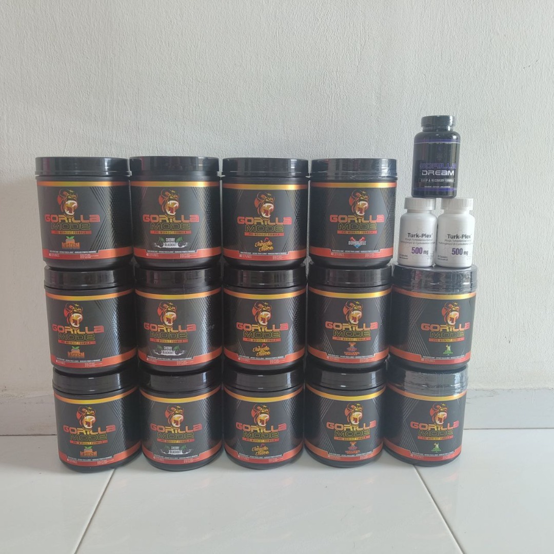 Gorilla Mode Pre Workout New Flavors Ava Gorilla Mind Dream Gorilla