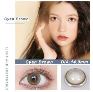 GRADED CONTACT LENSES (cyan brown)