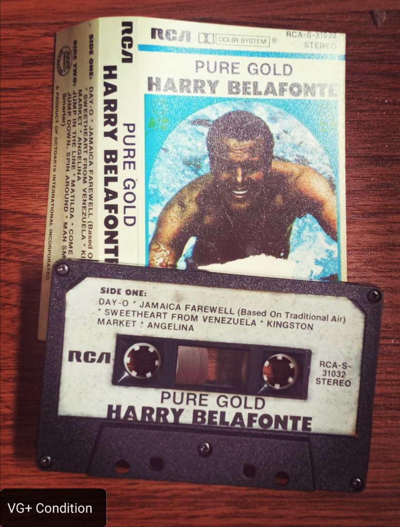 Harry Belafonte Pure Gold Cassette Tape Original Cassette Tapes Vintage