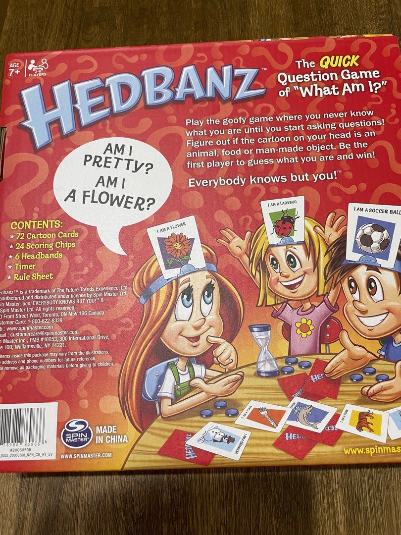 HEDBANZ Question Game / Guessing Game / Family Game, Hobbies & Toys