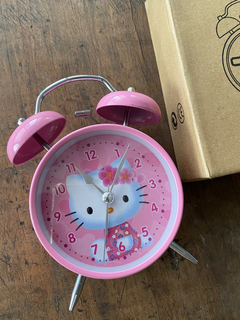 Hello kitty alarm clock, Furniture & Home Living, Home Decor, Clocks on ...