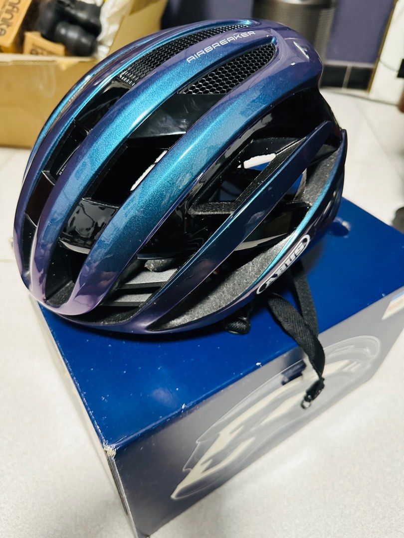 Helmet Abus Airbreaker FlipFlop Purple Sports Equipment Bicycles
