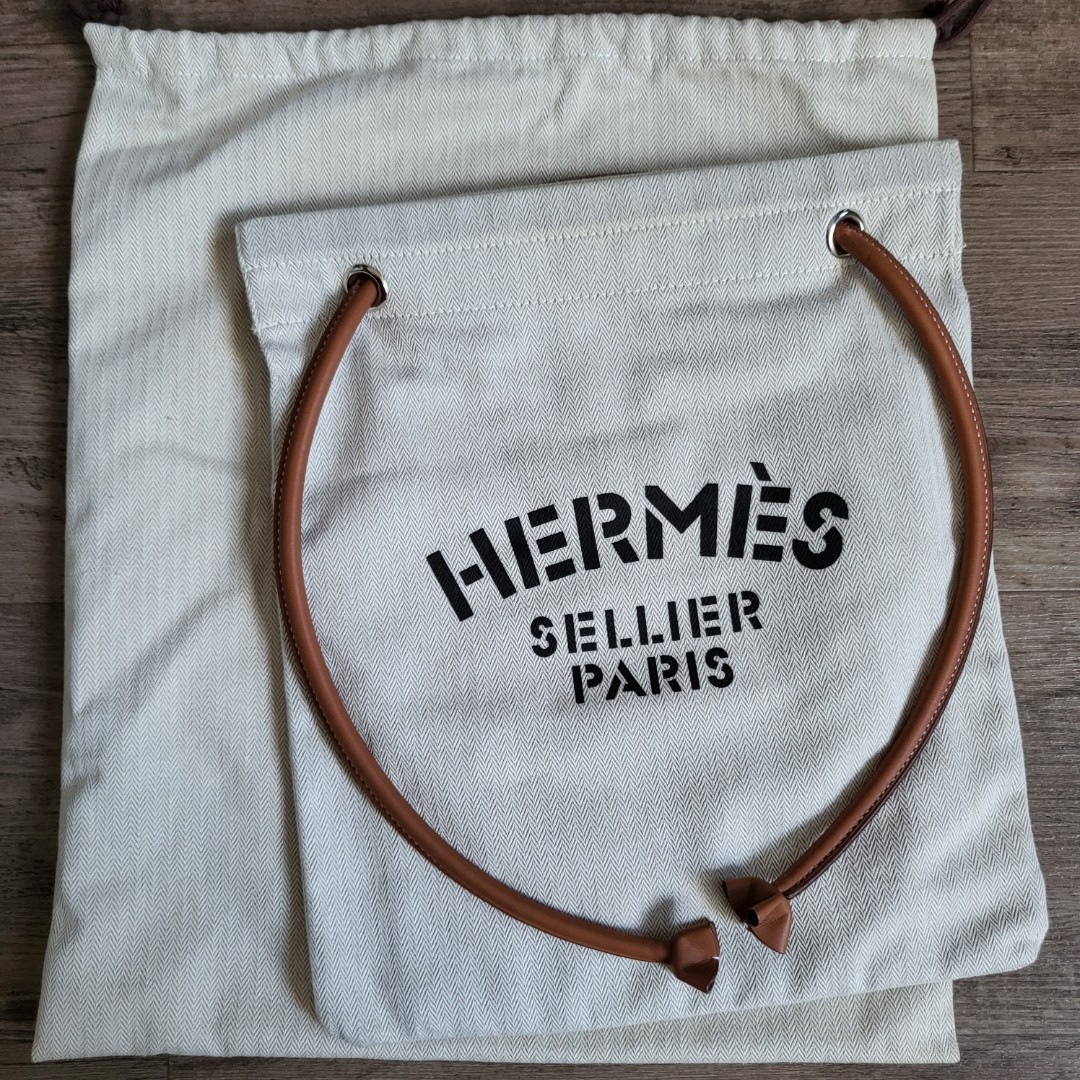 Cross Body Canvas Hermes Sellier Paris, Luxury, Bags & Wallets on Carousell