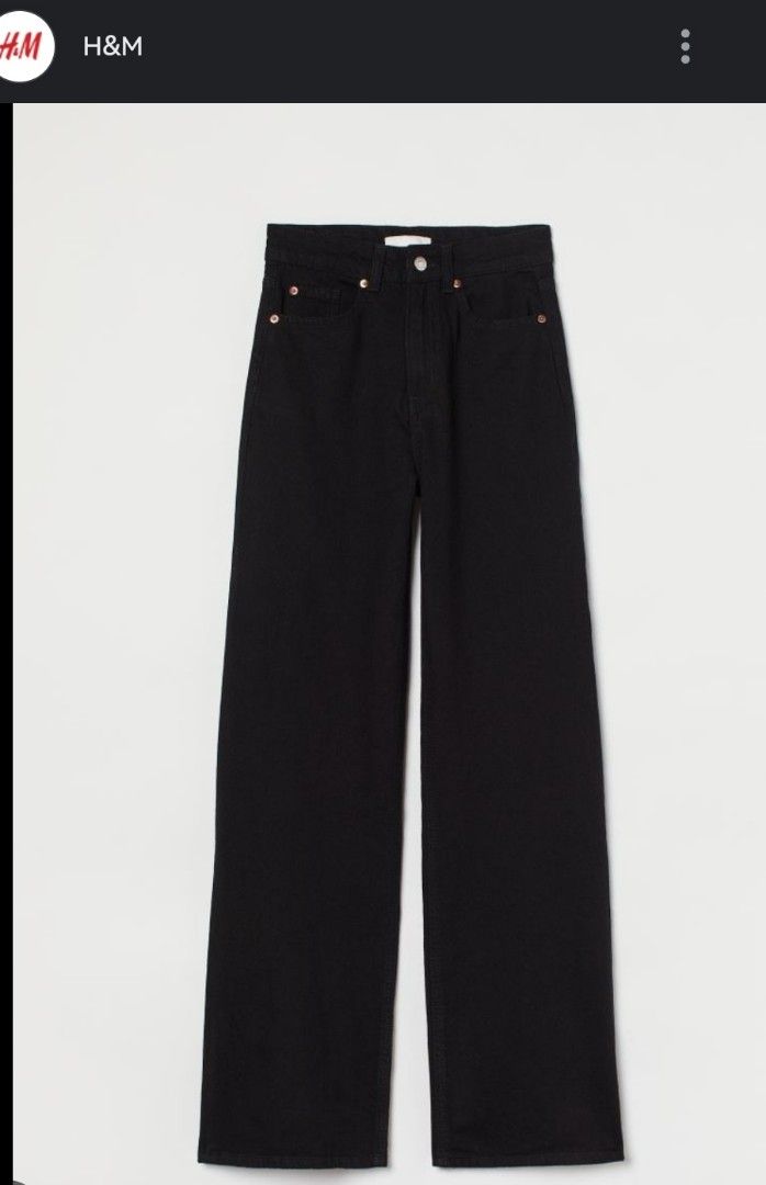 H m Black jeans Women s Fashion Bottoms Other Bottoms on Carousell