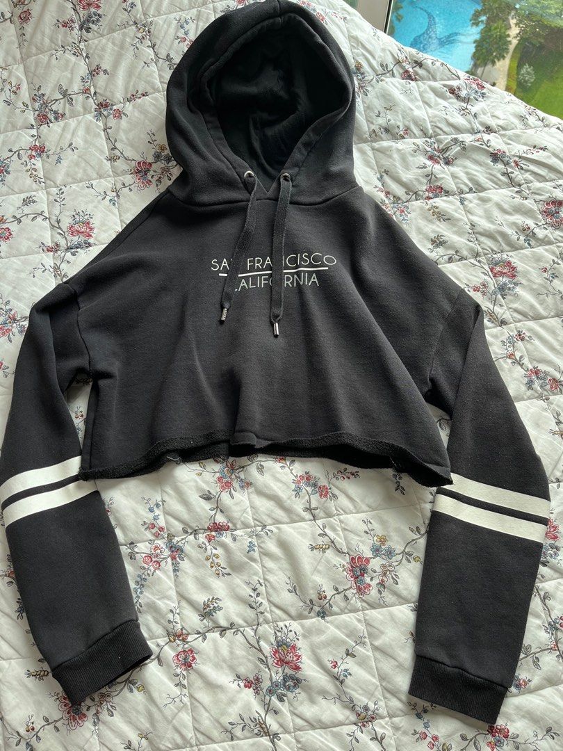Mens hoodie 2024 crop top