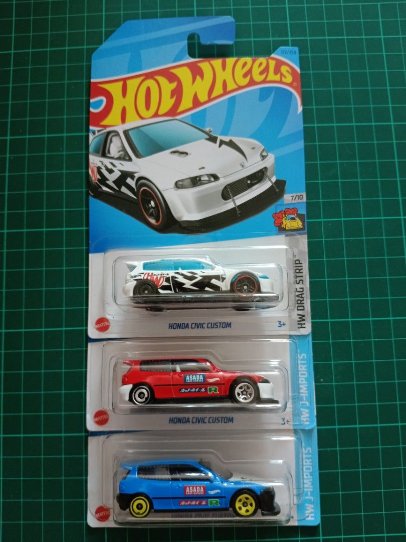 Honda civic custom hot wheels mattel diecast jdm Hobbies Toys