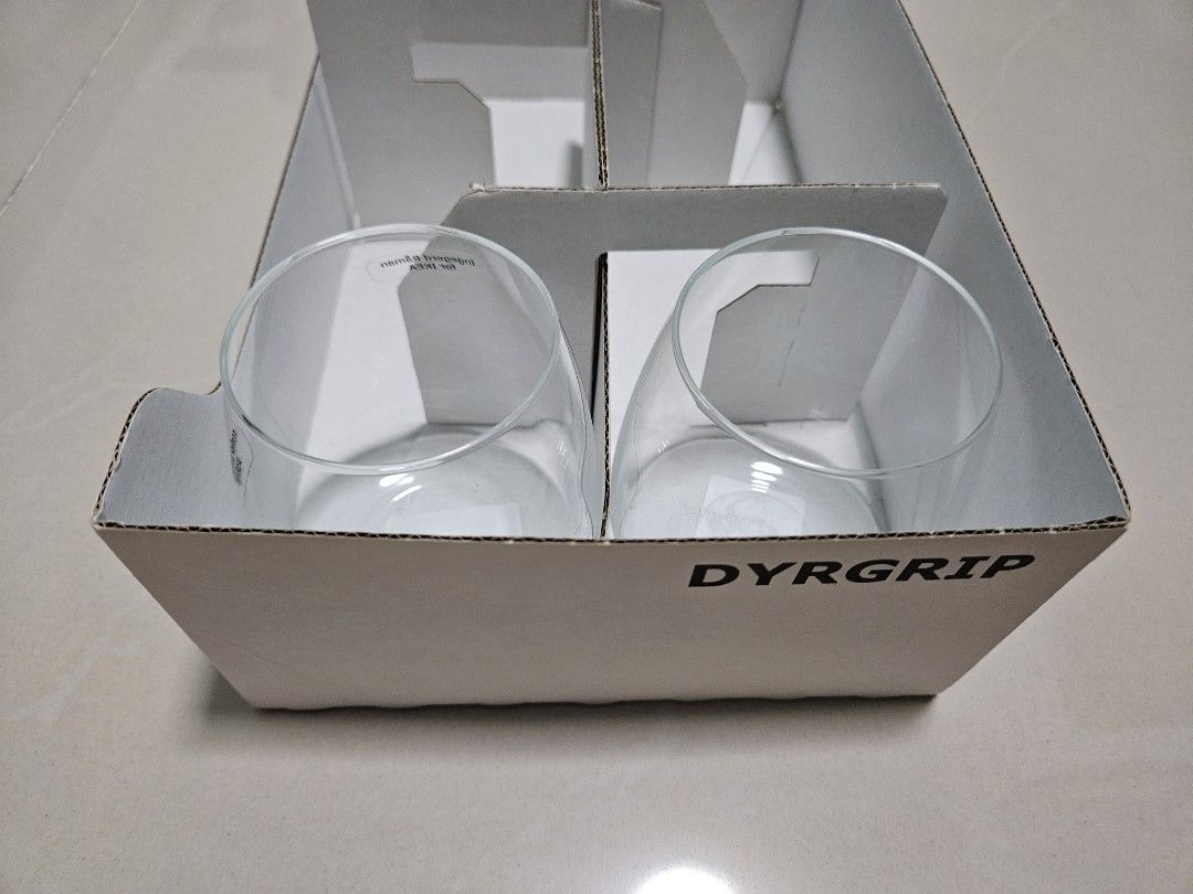 DYRGRIP Glass, clear glass - IKEA