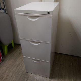 降價中 限自取【IKEA ERIK 白色三層抽屜櫃 文件收納 鐵櫃 *無輪腳】