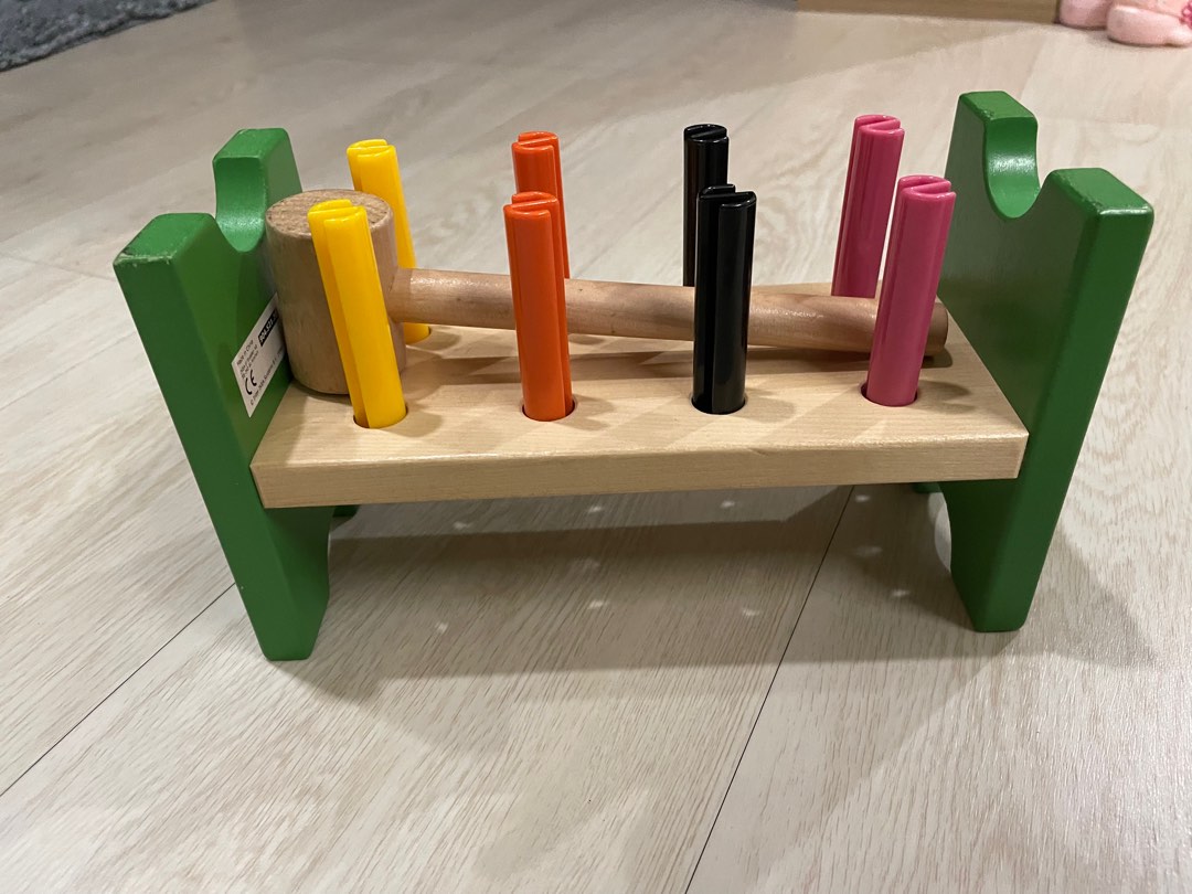 Ikea hammer toy, Bayi & Anak, Mainan & Baby Walker di Carousell