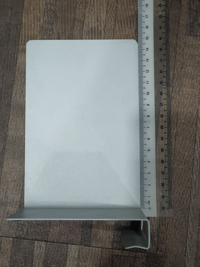 IKEA INREDA Bookcase Clip On Book Ends Gray Metal 10035, Furniture