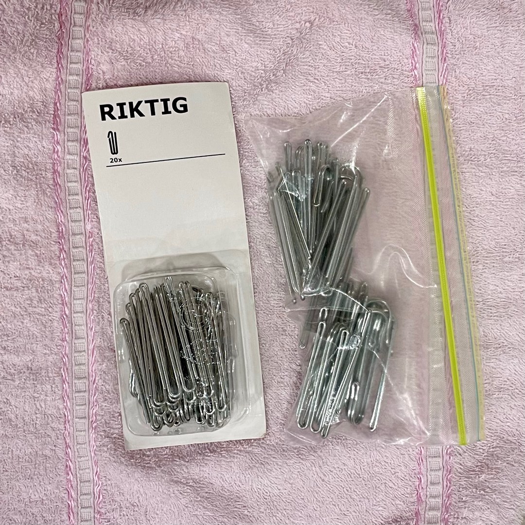 IKEA RIKTIG Curtain Hooks, Furniture & Home Living, Home Improvement