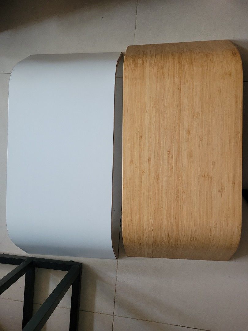 SIGFINN Monitor stand, fixed height - bamboo veneer
