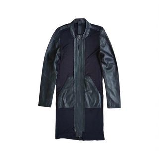 Ilaria Nistri Panelled Leather Sleeves Jacket. (Iykyk❤️)
