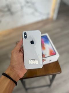 Iphone X 256Gb Silver Fullset Mulus Bea Cukai
