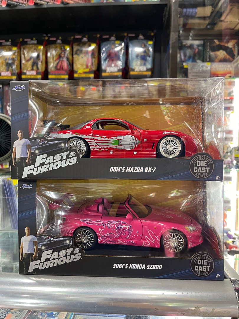Jada 1:24 Fast & Furious Han & 1995 Mazda RX-7 Widebody Model Tokyo Drift 33174 Jada 1:24 Fast & Furious Han & 1995 Mazda RX-7 Widebody Model Tokyo Drift 33174