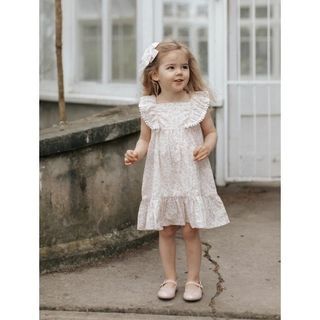 Jamie Kay Ruby Dress in Natural Limonium Floral Print - 4Y