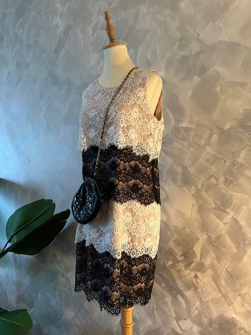 Jessica simpson cheap black lace dress