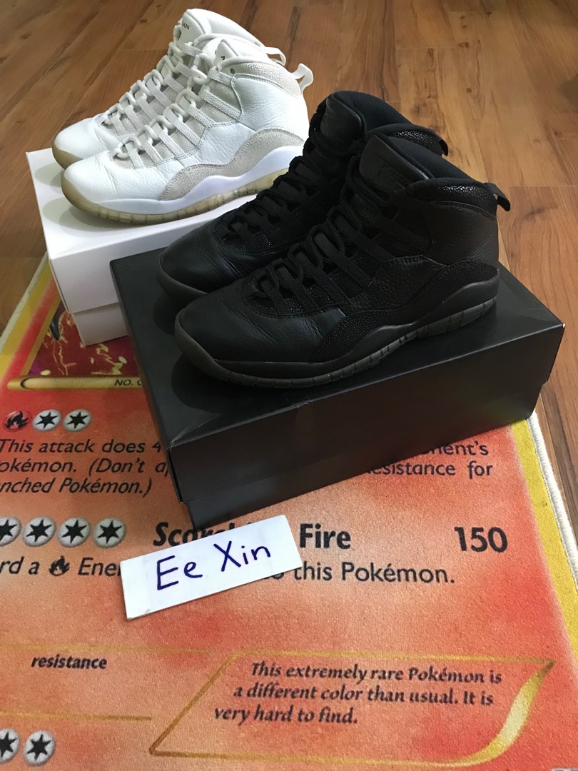 Jordan 10 OVO Black White Men s Fashion Footwear Sneakers on