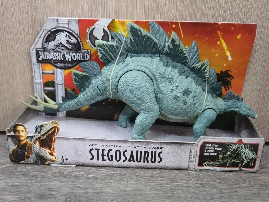 Jurassic world action attack stegosaurus outlet figure