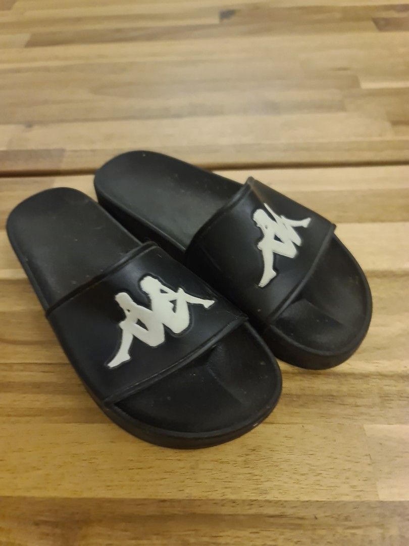 Kappa slides, Women's Fashion, Footwear, Flipflops and Slides on Carousell