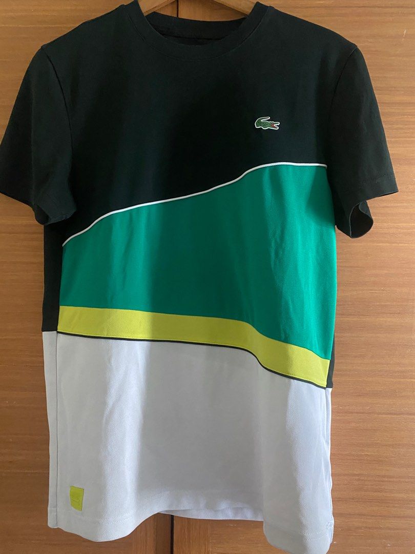 Black and yellow lacoste clearance