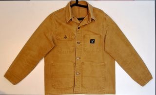 LC King brown duck canvas chore coat