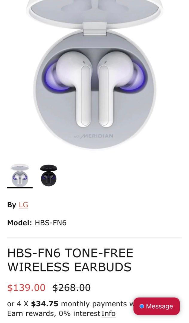 LG TONE FREE UV NANO HBS FN6 Audio Earphones on Carousell