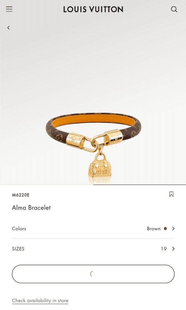 Louis Vuitton] Louis Vuitton Brassle Alma M6220 bracelet Monogram