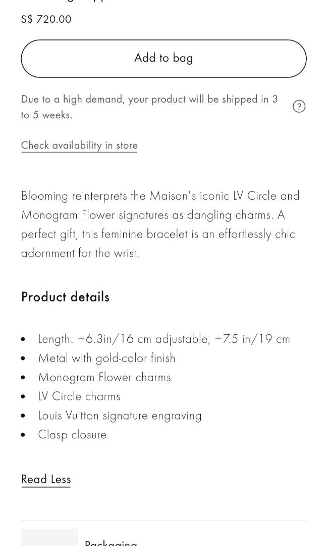 LOUIS VUITTON Monogram Blooming Supple Bracelet 783425