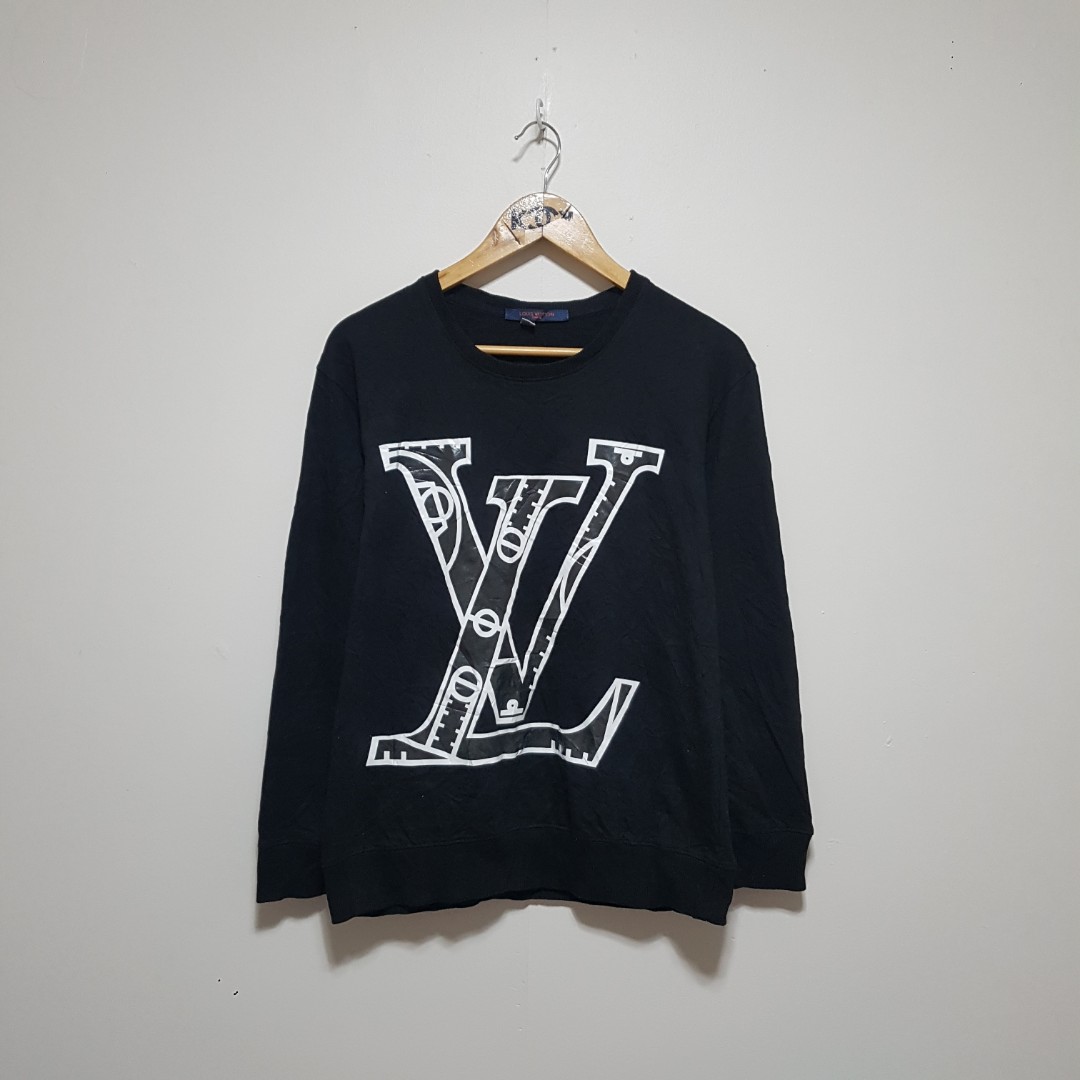 LOUIS VUITTON jacquard crew neck long sleeves, Luxury, Apparel on Carousell