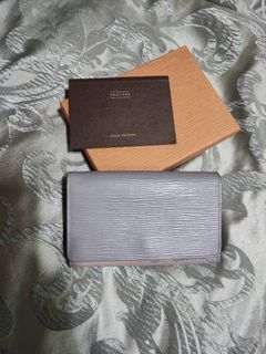 Louis Vuitton M63662 Black Epi Leather Elastic Change Purse/ Small Wallet  (MI1002)