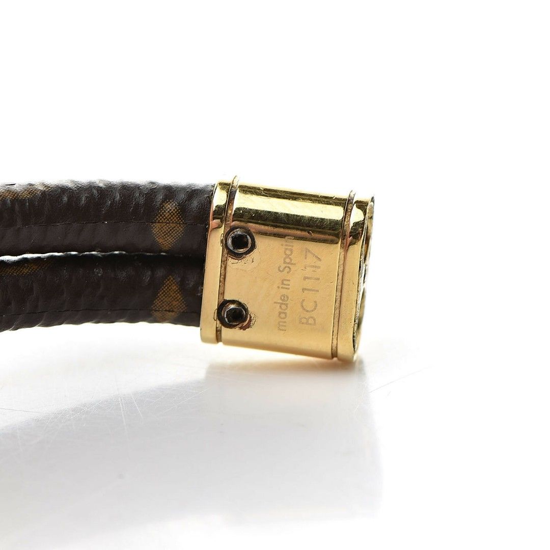 Louis Vuitton Keep It Double Bracelet - Black, Palladium-Plated