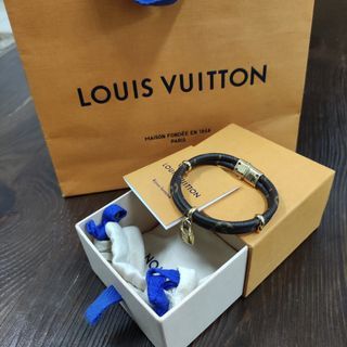 100% Genuine Louis Vuitton M6220F Alma Nano Canvas Bracelet Size