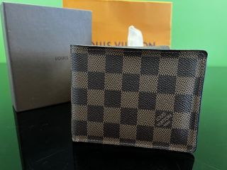 Louis Vuitton Monogram Men's Bifold Wallet Slender Florin Multiple