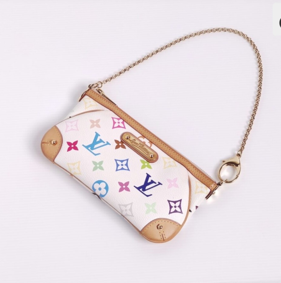 Louis Vuitton MILLA PM White Multi Monogram Pouchette in 2023