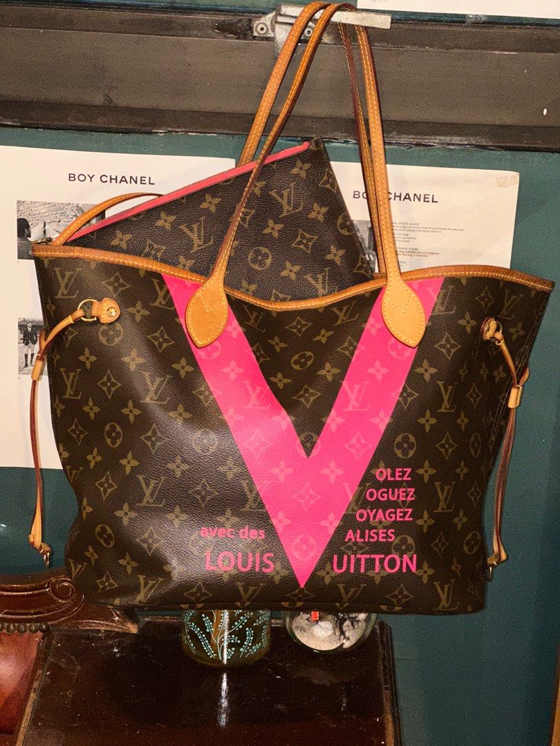 Louis Vuitton Neverfull MM Giant Monogram Red & Pink Escale New Bag *No  Pouch*