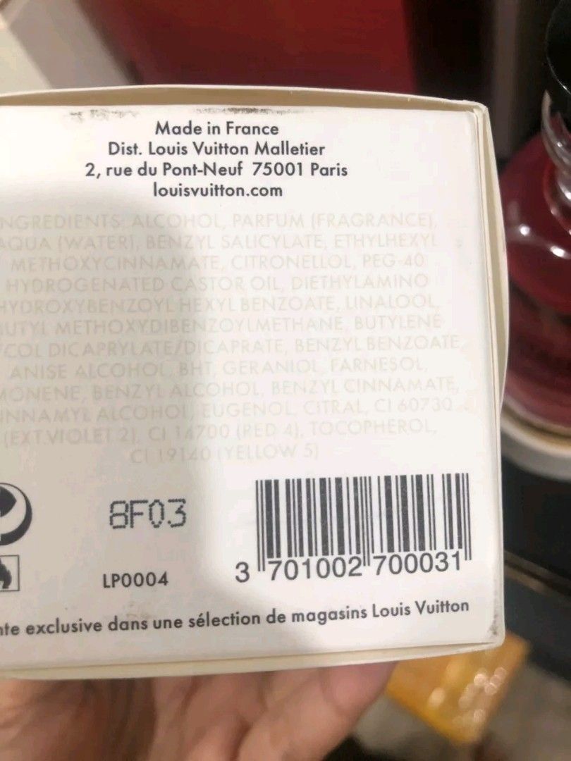 Parfum Wanita LOUIS VUITTON MATIERE NOIRE Original Lengkap Box